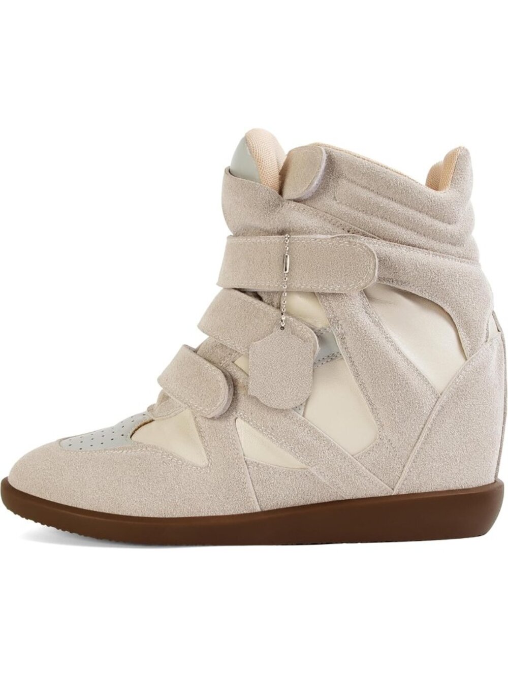 Trendy Wedge Sneakers for Women - Suede High Heel Tennis Shoes, Casual & Comfy